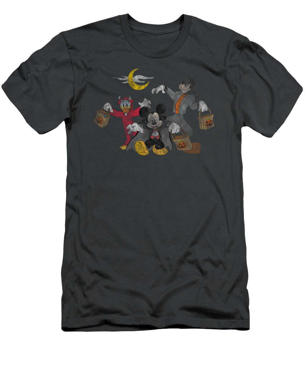 Disney Mickey Goofy Donald Halloween Squad Ls Sahilz Arrab T-Shirt