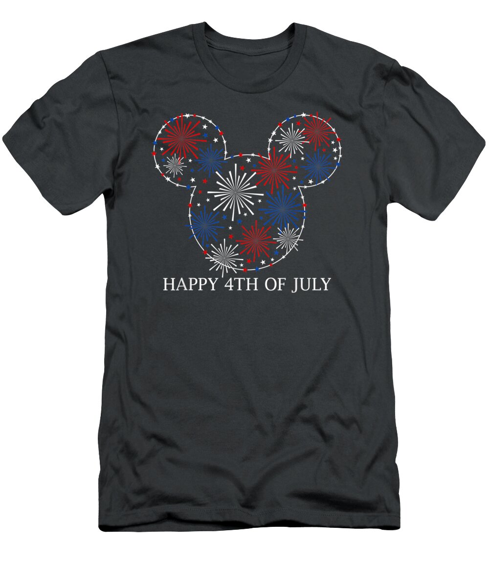 Disney Mickey Independence Firework Georgi Eloah T-Shirt