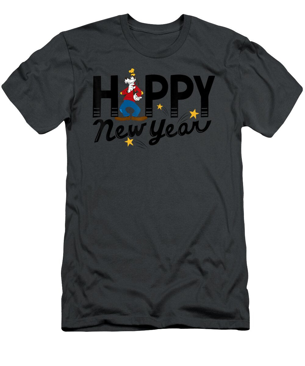 Disney Vintage Goofy Happy New Year Ralphd Sloan T-Shirt