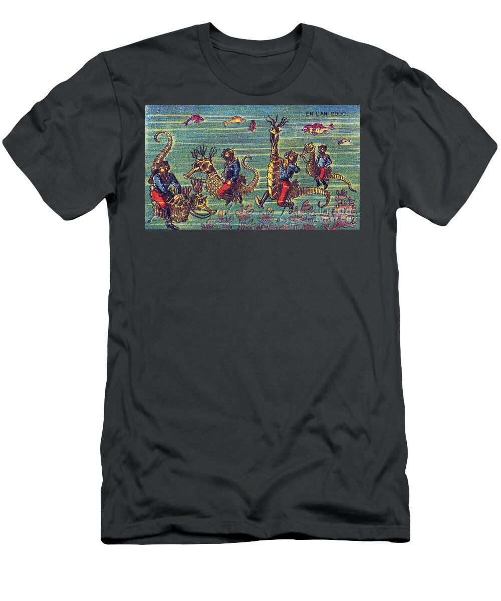 Divers on Horseback 1900s French Science Source T-Shirt