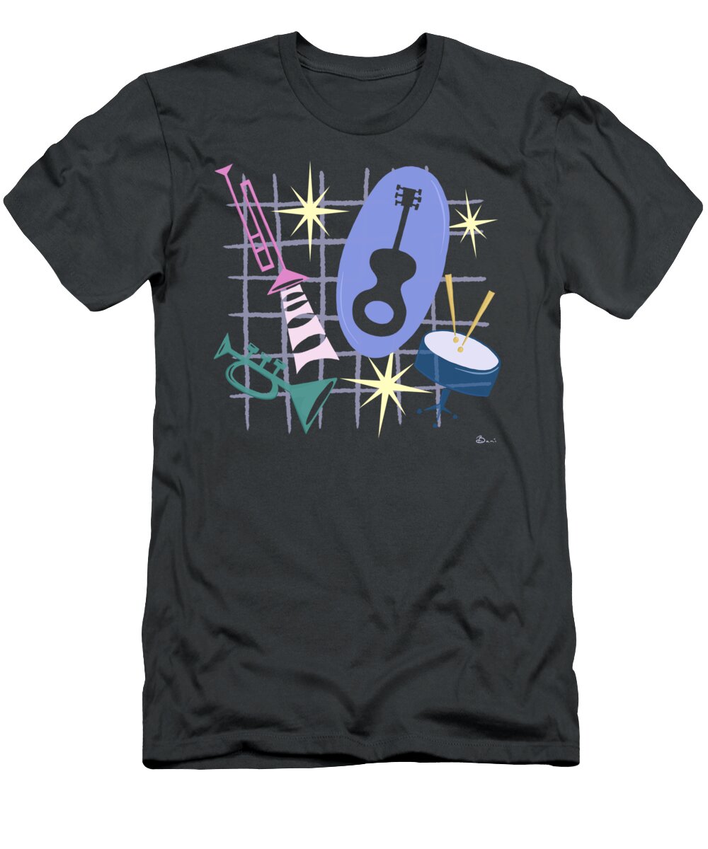 Django Jazz Composition in Purple Little Bunny Sunshine T-Shirt