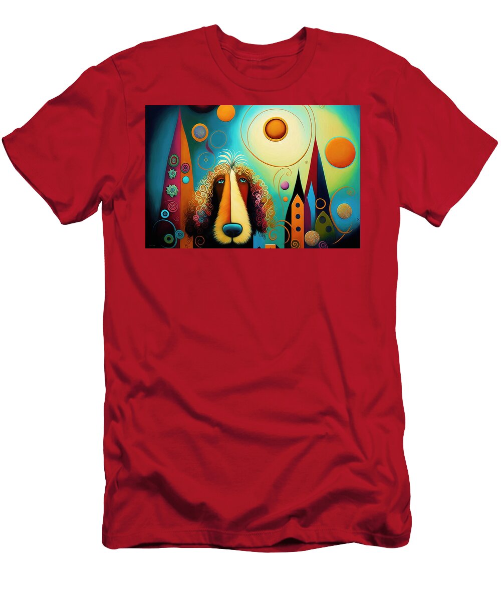 Dog Abstract Ted Lisa S Baker T-Shirt