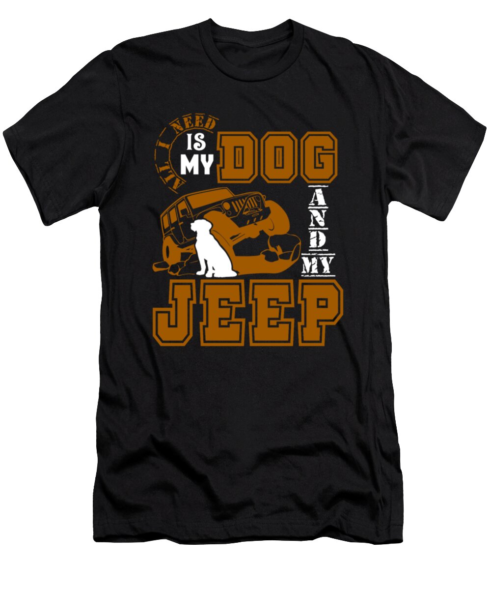 Dog and My Jeep Tinh Tran Le Thanh T-Shirt