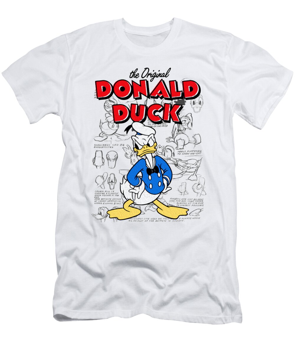 Donald Duck Cute Sarah Carl T-Shirt