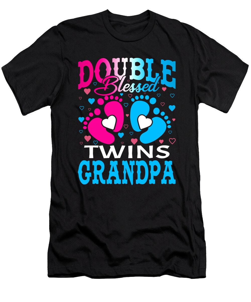 Double Blessed Twins Grandpa Dhbubble T-Shirt