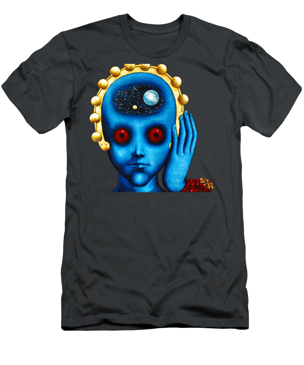 Draags of Fantastic Planet French Film Oil on Velvet By Jorge Torrones Jorge Terrones T-Shirt
