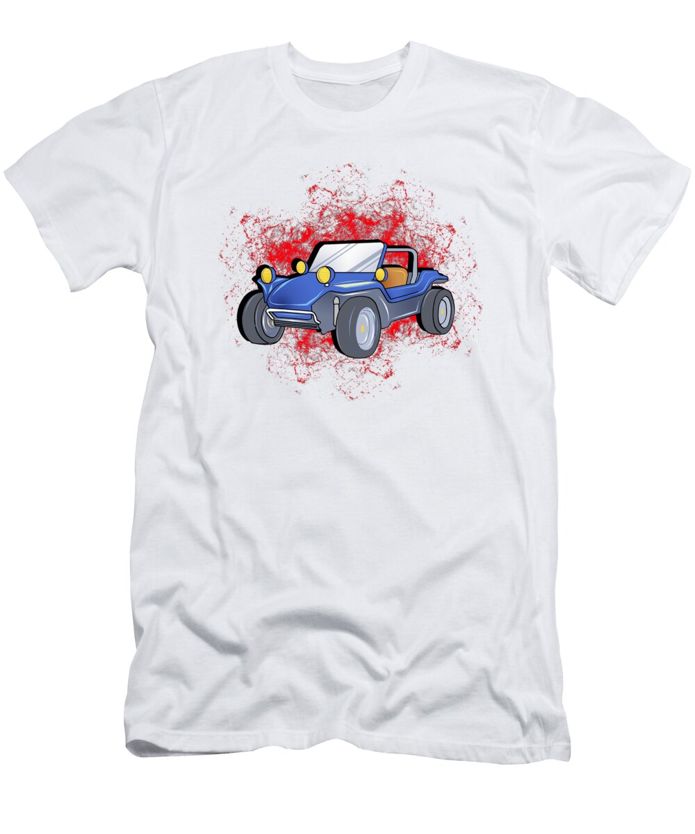 Dune Buggy Graphic Beach Buggy Rc Car Truck Gift Lukas Davis Designs T-Shirt