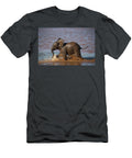 Duplicate Elephant Calf in Water Zimanga Private Game Ann Steve Toon Natureplcom T-Shirt