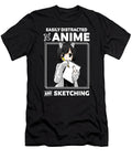 Easily Distracted By Anime and Sketching Anime Girl Drawing Dnt Prints T-Shirt