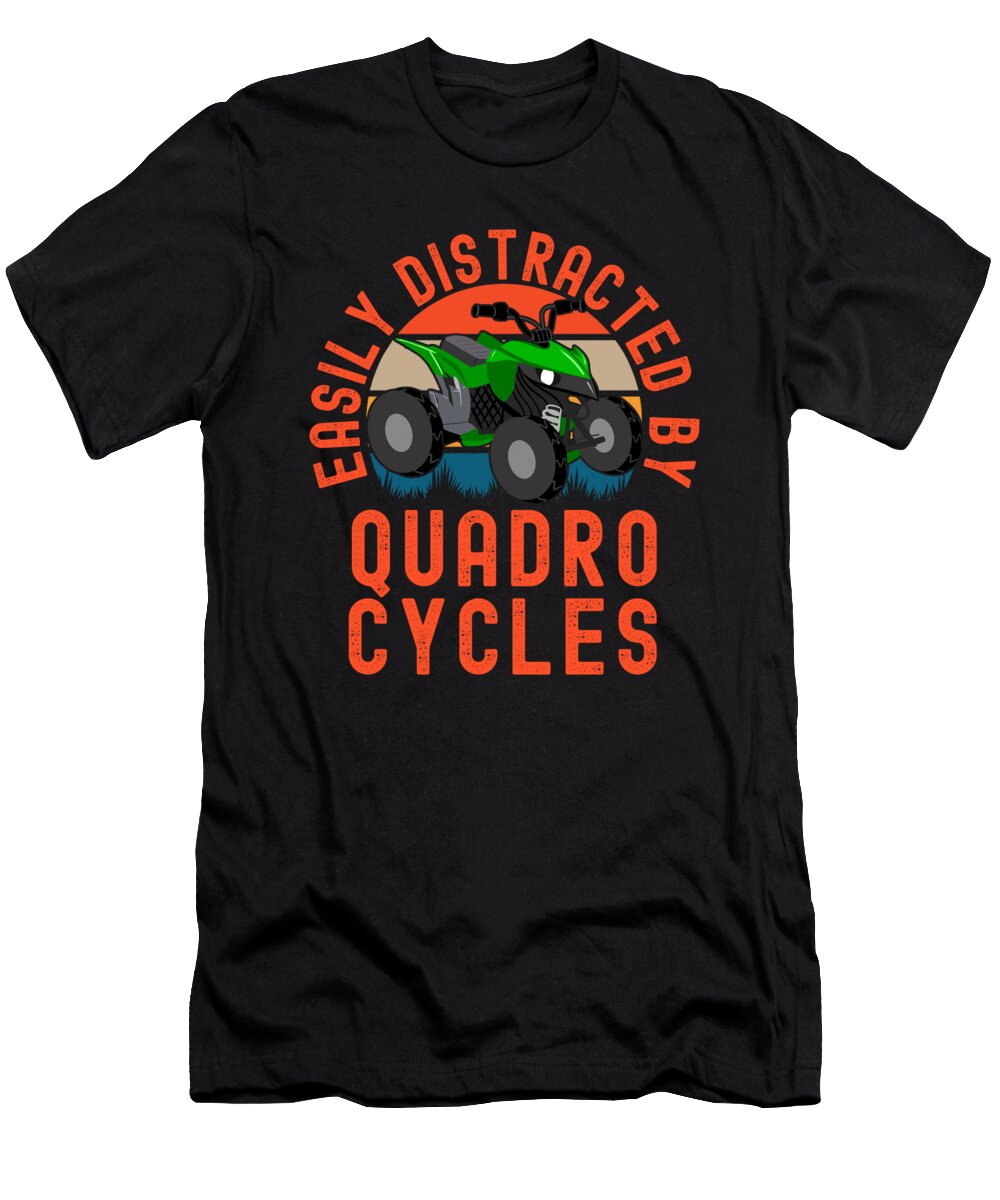 Easily Distracted By Quadro Cycles Organicfoodempire T-Shirt