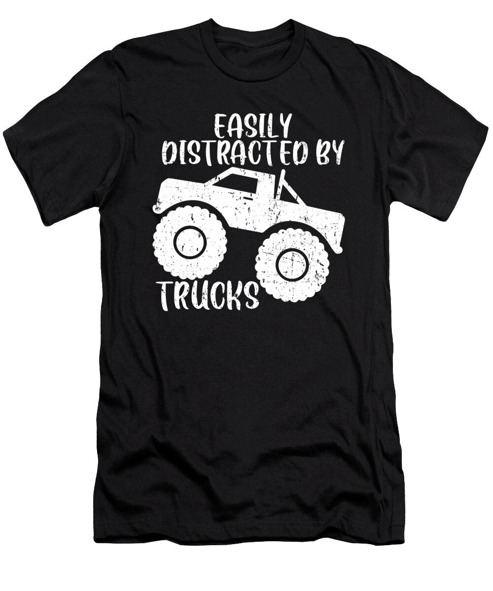 Easily Distracted By Trucks Vintage Distressed Jensen Cena T-Shirt