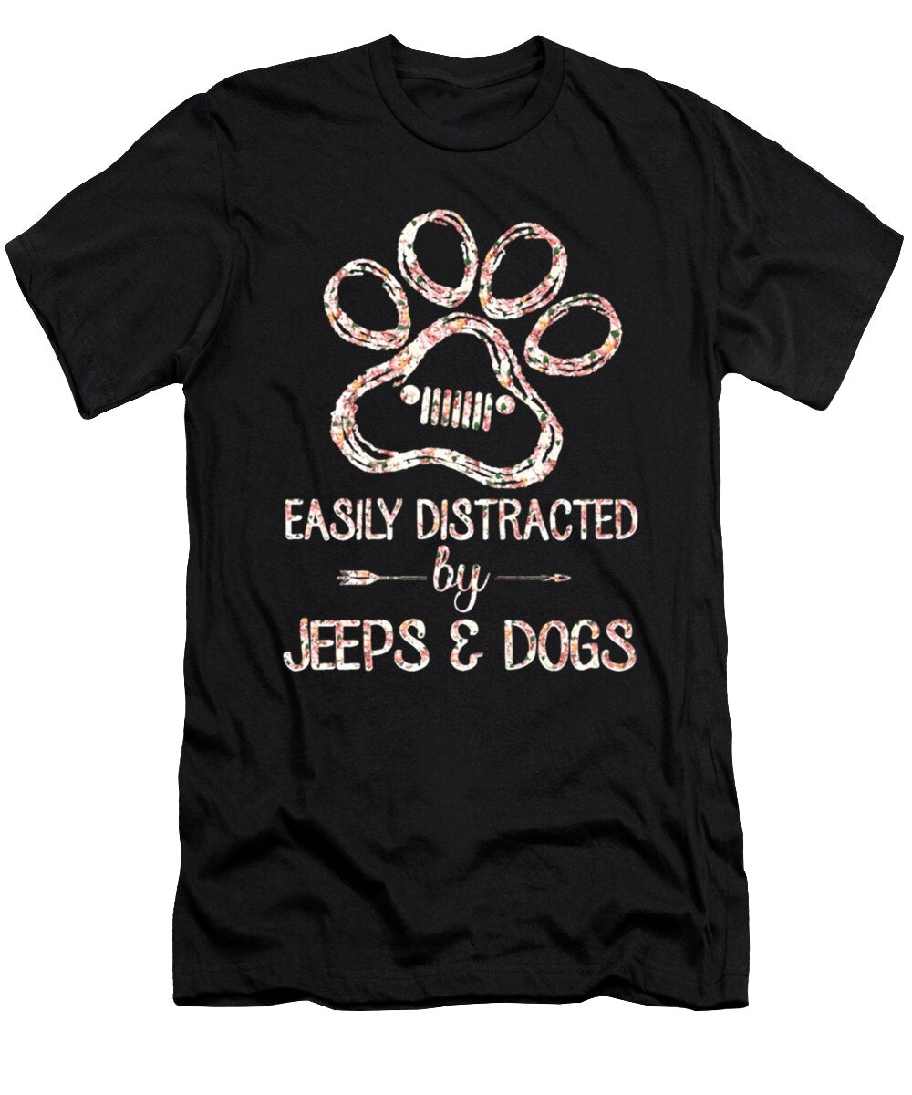 Easly Distrated By Jeeps and Dogs Tinh Tran Le Thanh T-Shirt