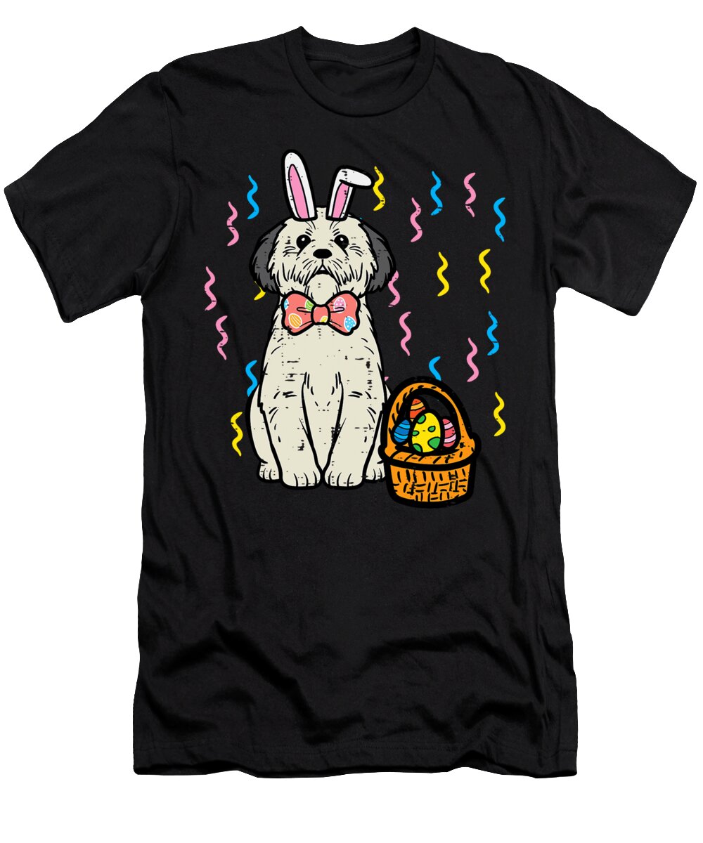 Easter Dog Shih Tzu Bunny Cute Rabbit Pet Natalie Lidford T-Shirt