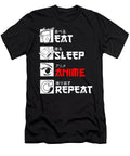 Eat Sleep Anime Repeat Japanese Manga Otaku Anime Gift Dnt Prints T-Shirt