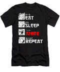 Eat Sleep Anime Repeat Manga Japan Kanji Weeb Vintage Anime Dnt Prints T-Shirt