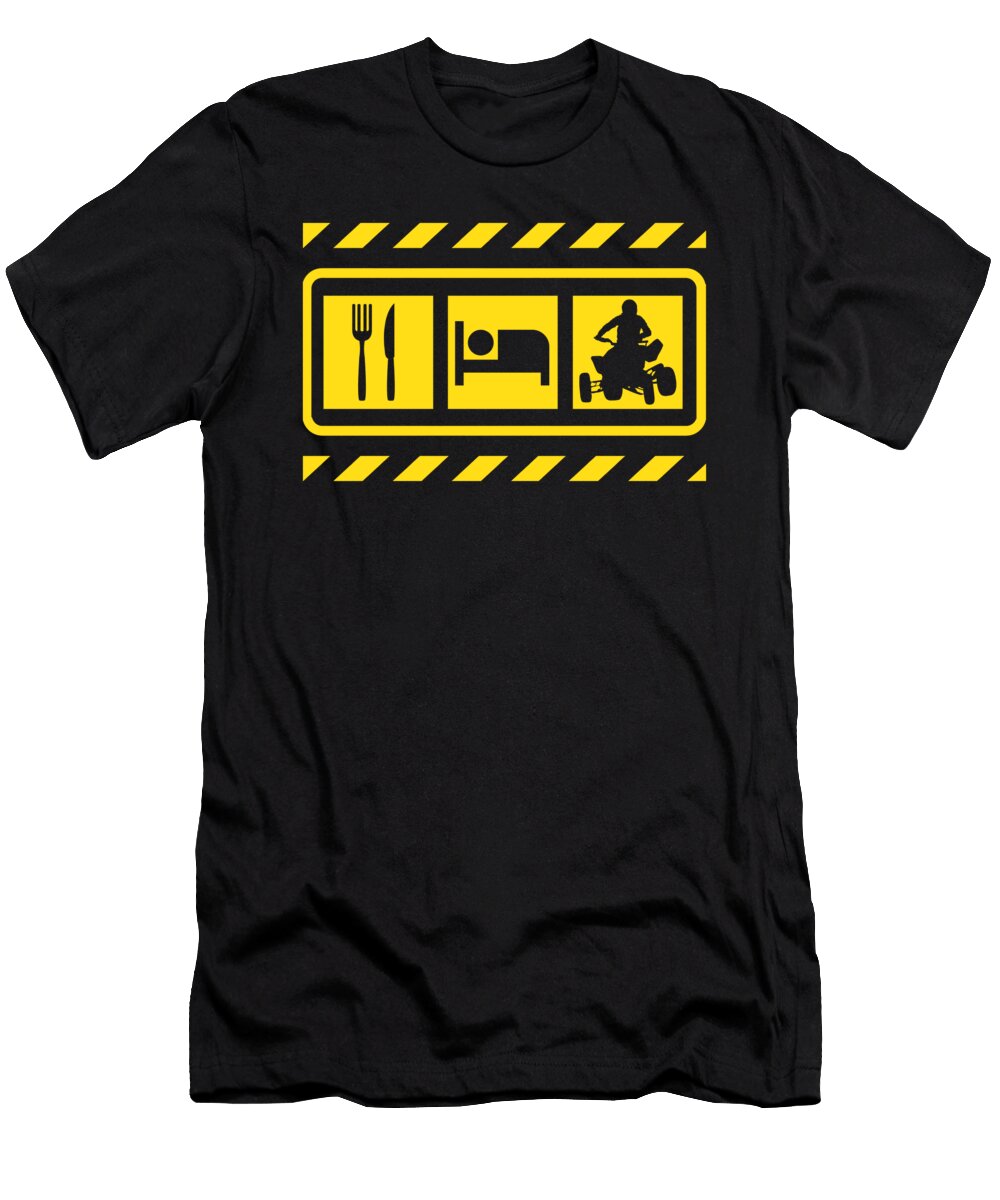 Eat Sleep Atv Racing Quad Extreme Sports Gift Thomas Larch T-Shirt