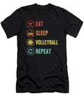 Eat Sleep Volleyball Repeat Team Player Coach Volleyball Marco Rothe T-Shirt