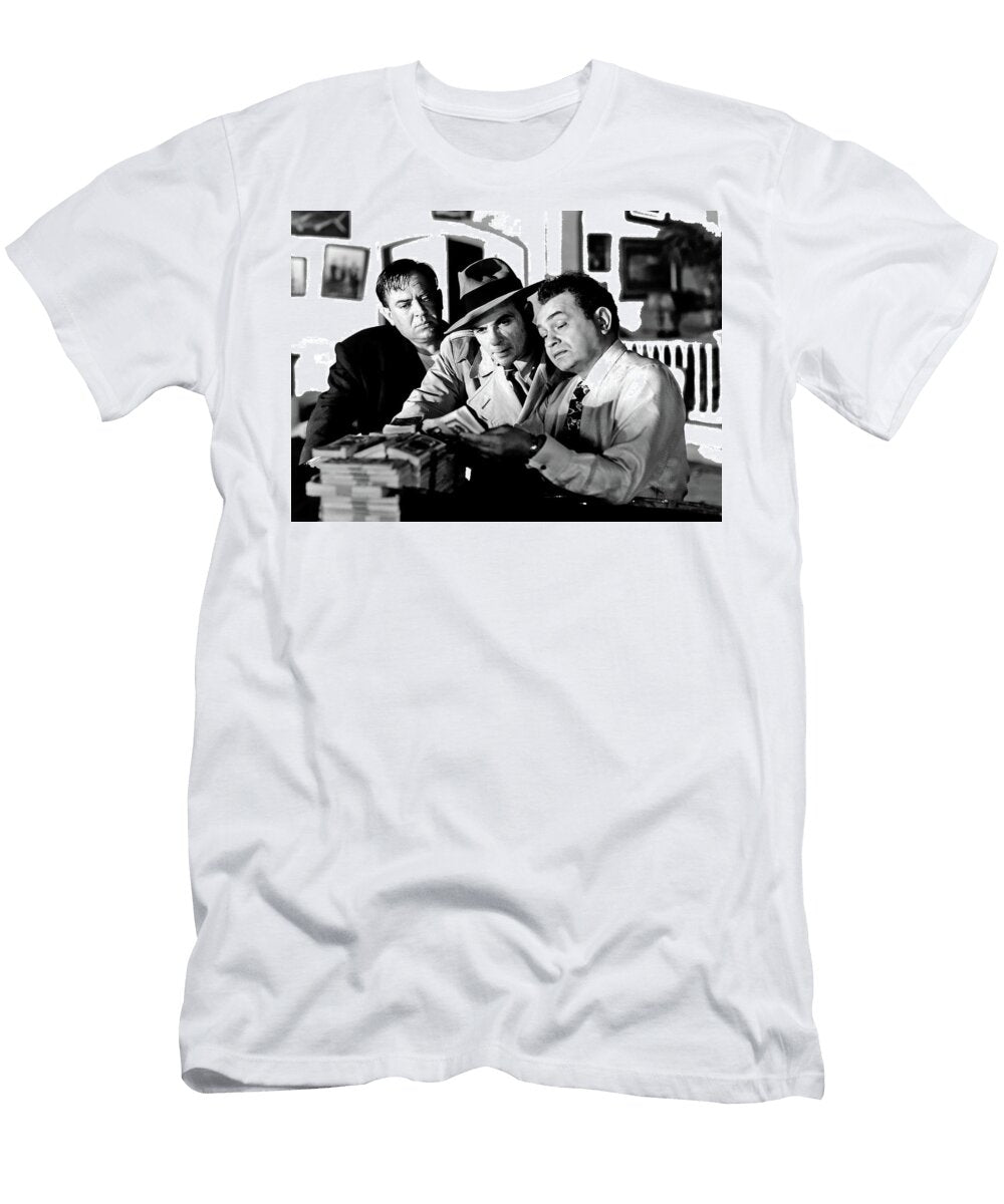 Edward G Robinson with Part of His Gang and Ill Gotten Loot Key Largo 1948 2016 David Lee Guss T-Shirt