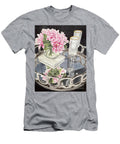 Elegant Floral Centerpiece with Glassware Mary Ellen Carrier T-Shirt