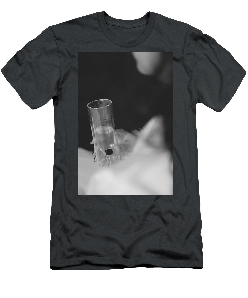 Elegant Toast in Monochrome Madhukar Das T-Shirt