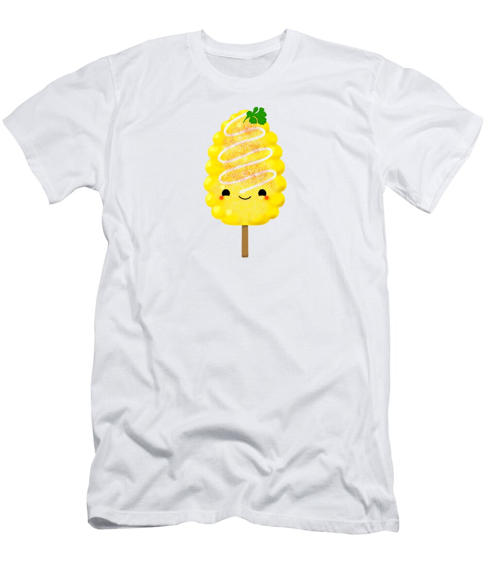 Elote Pattern Mexican Street Corn Pattern Ivan Florentino Ramirez T-Shirt