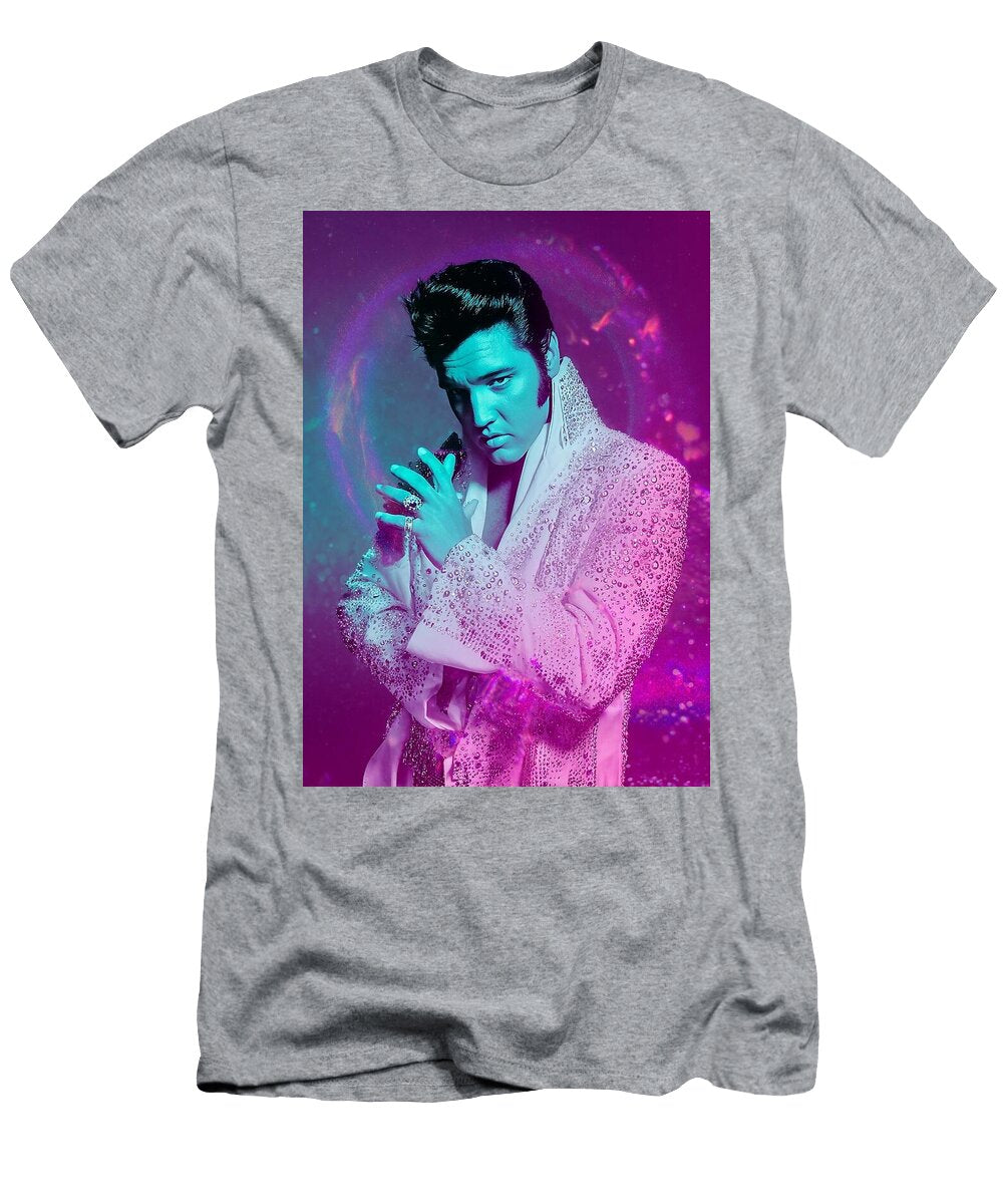 Elvis in Futuristic Portrait Elvis Presley Grayson Sheppard T-Shirt