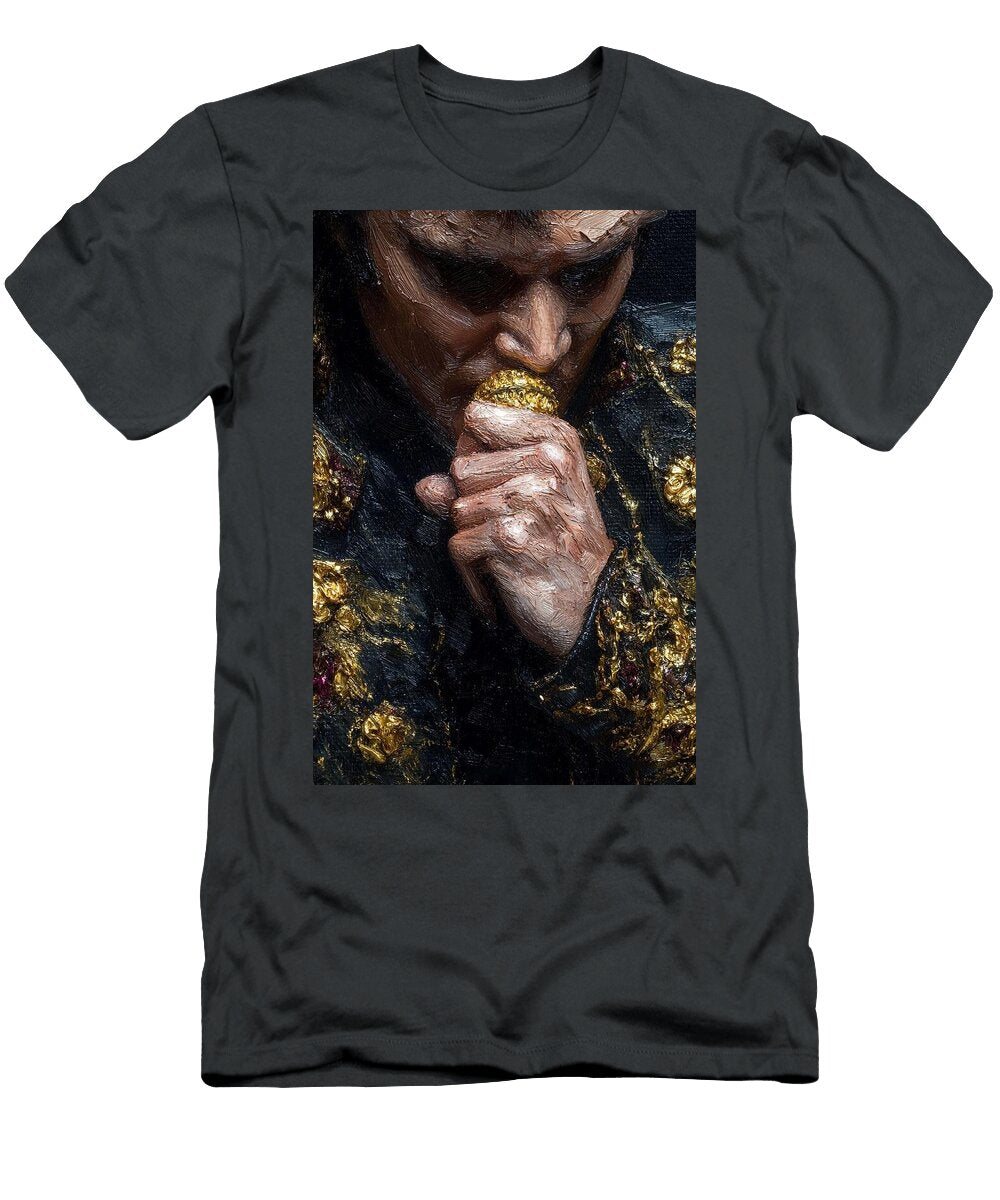 Elvis in Thoughtful Pose Elvis Presley Eliana Haines T-Shirt