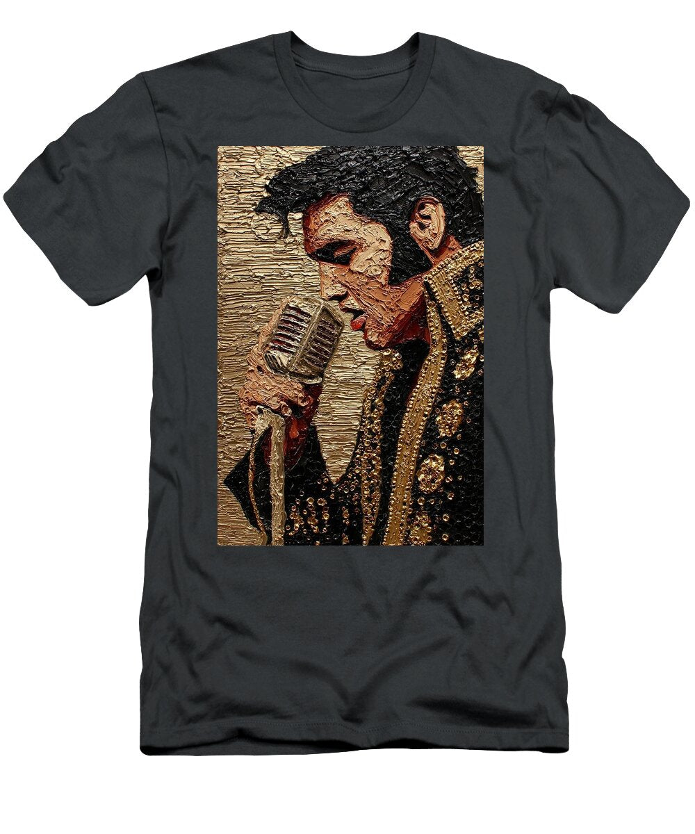 Elvis Presley Singing with Microphone Elvis Presley Eliana Haines T-Shirt