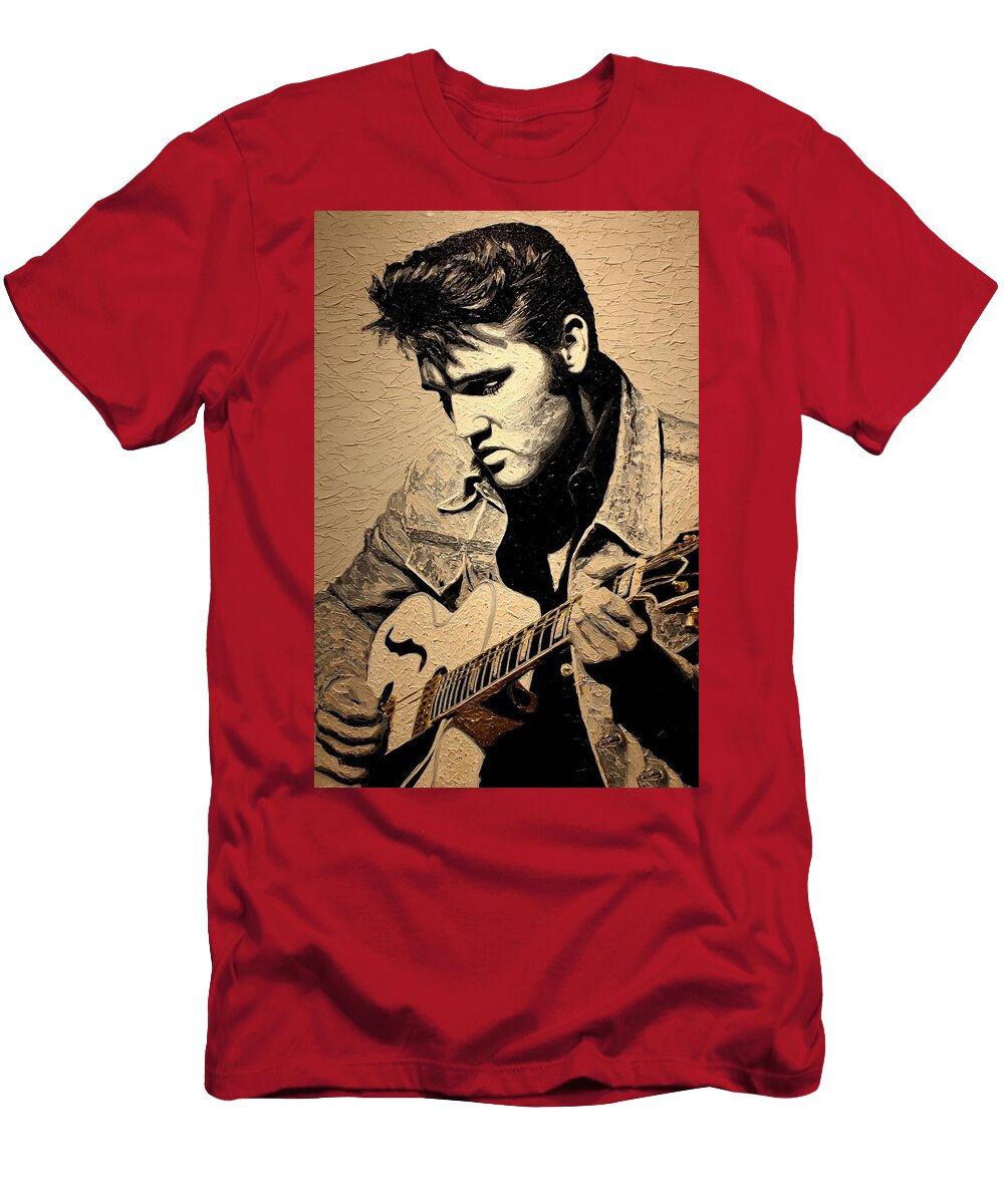 Elvis Presley with Guitar Elvis Presley King Eliana Haines T-Shirt
