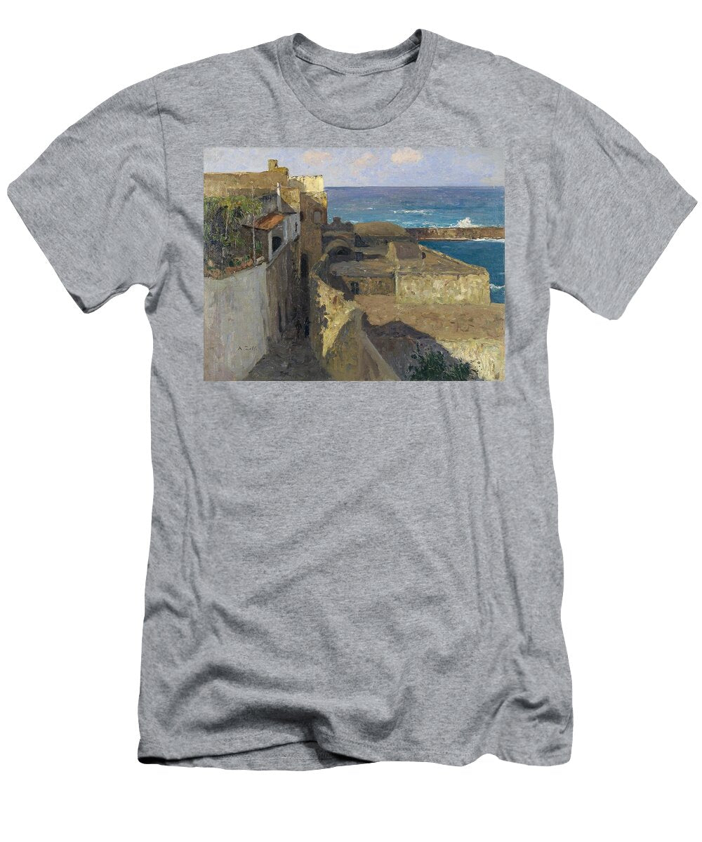 Enge Gasse in Forio Alfred Zoff Austrian T-Shirt