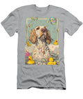 English Setter Dog Enjoying a Bubbly Bath Adrien Efren T-Shirt