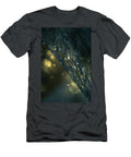 Enigma Abstract Blue Gold Lace Pattern Jenny Rainbow T-Shirt