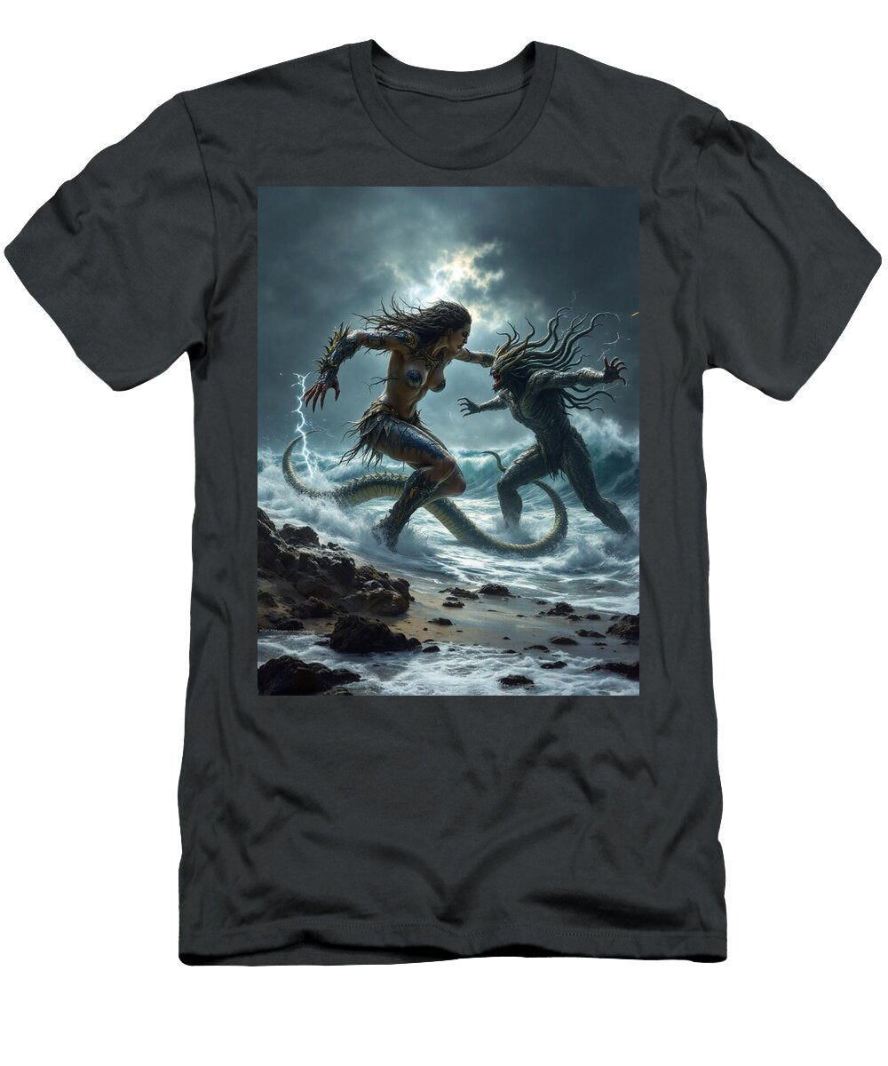 Epic Sea Creature Battle Scott Van Osdol T-Shirt