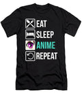 Exhilarating Things Eat Sleep Anime Repeat Design Kawaii Baku Funny Gifts for Fan Ezone Prints T-Shirt