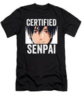 Experience Funny Anime Merch for Teen Boys and Weebs Certified Senpai Cool Gifts Ezone Prints T-Shirt