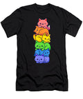 Experience Gay Pride Cat Lgbt Kawaii Cats Pile Cute Anime Rainbow Flag Cool Gifts Ezone Prints T-Shirt