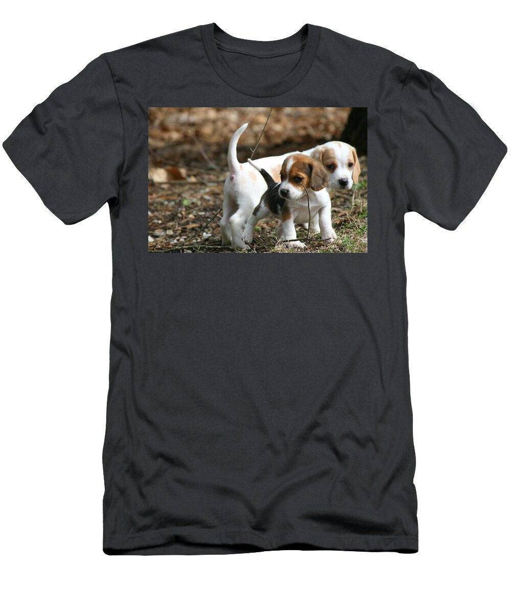 Exploring Beagle Pups Neal Eslinger T-Shirt