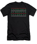 Faith Hope Love Christmas Tree Religious Xmas Matching Maximus Designs T-Shirt