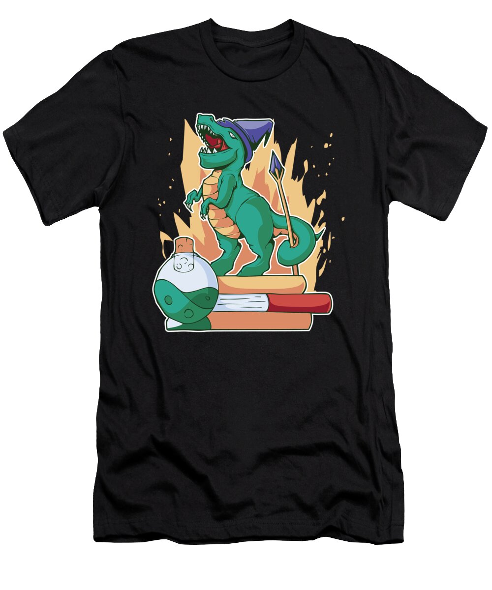 Fantasy Tabletop Wizard T Rex Me T-Shirt