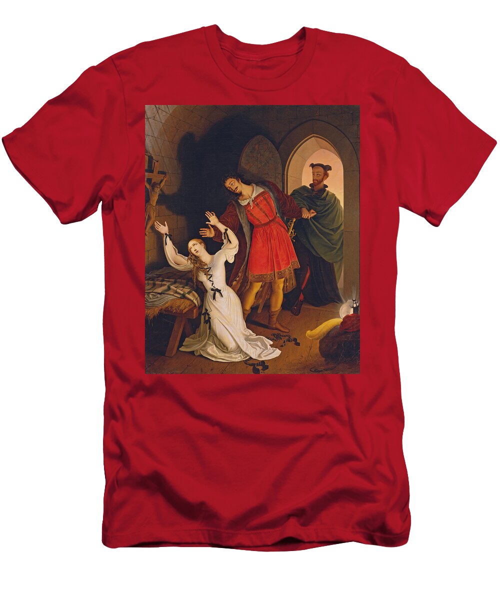 Faust and Gretchen in the Dungeon Ludwig Ferdinand Schnorr Von Carolsfeld T-Shirt