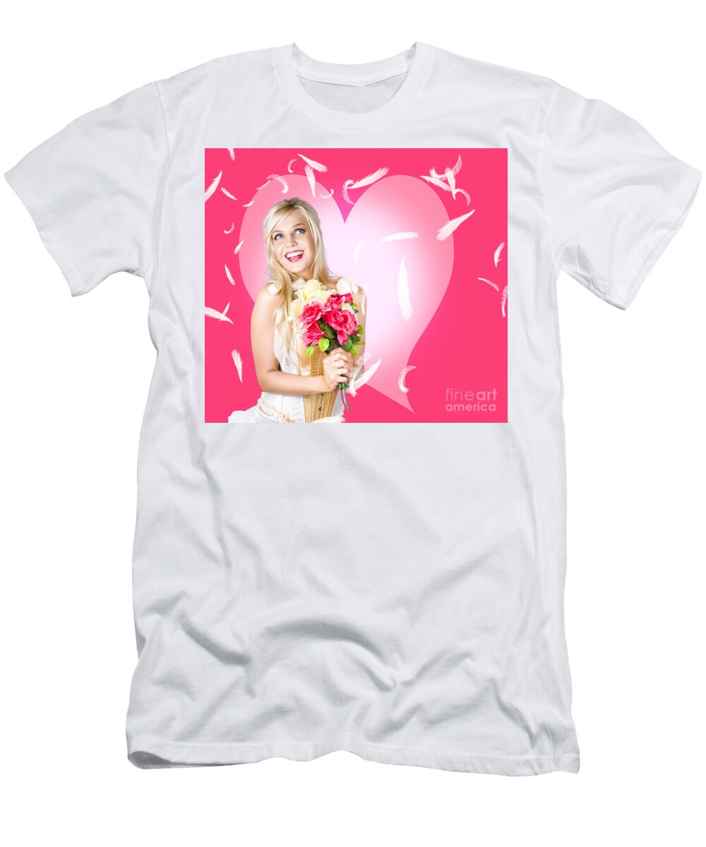 Female Beauty in the Fall of a Soft Romance Ryan Jorgensen T-Shirt