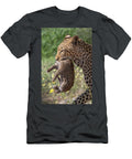 Female Leopard Carrying Cub in Her Mouth to Their New Den Ann Steve Toon Natureplcom T-Shirt