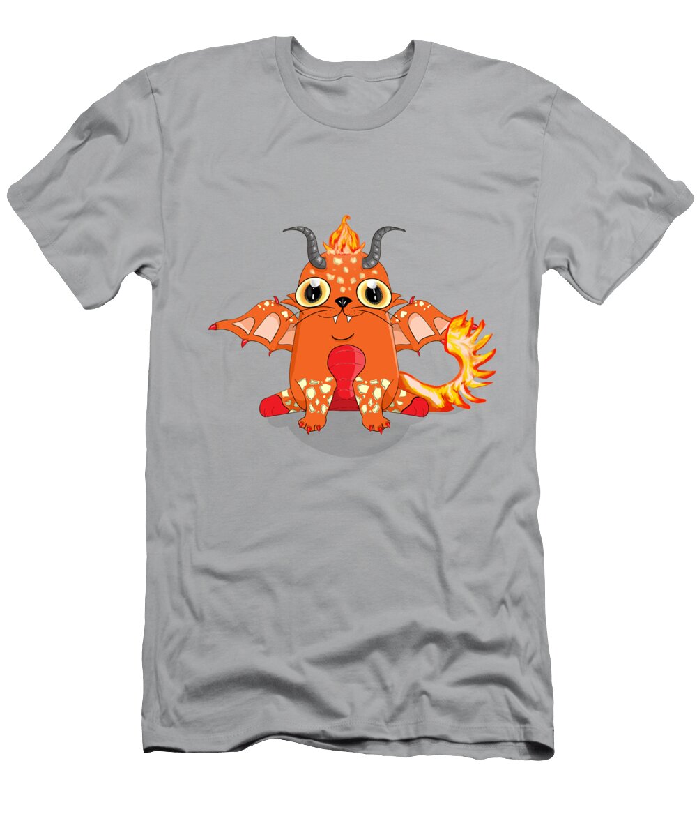 Fire Dragon Chibi Rose Lewis T-Shirt