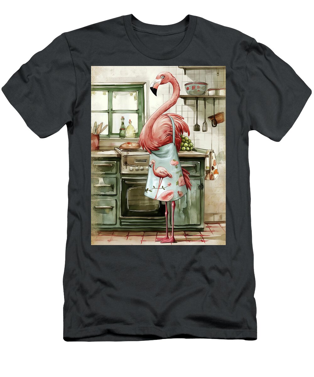 Flamingo Chef Lisa S Baker T-Shirt
