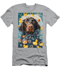 Flat Coated Retriever Dog Frolicking in a Bubbly Bathtub Adrien Efren T-Shirt