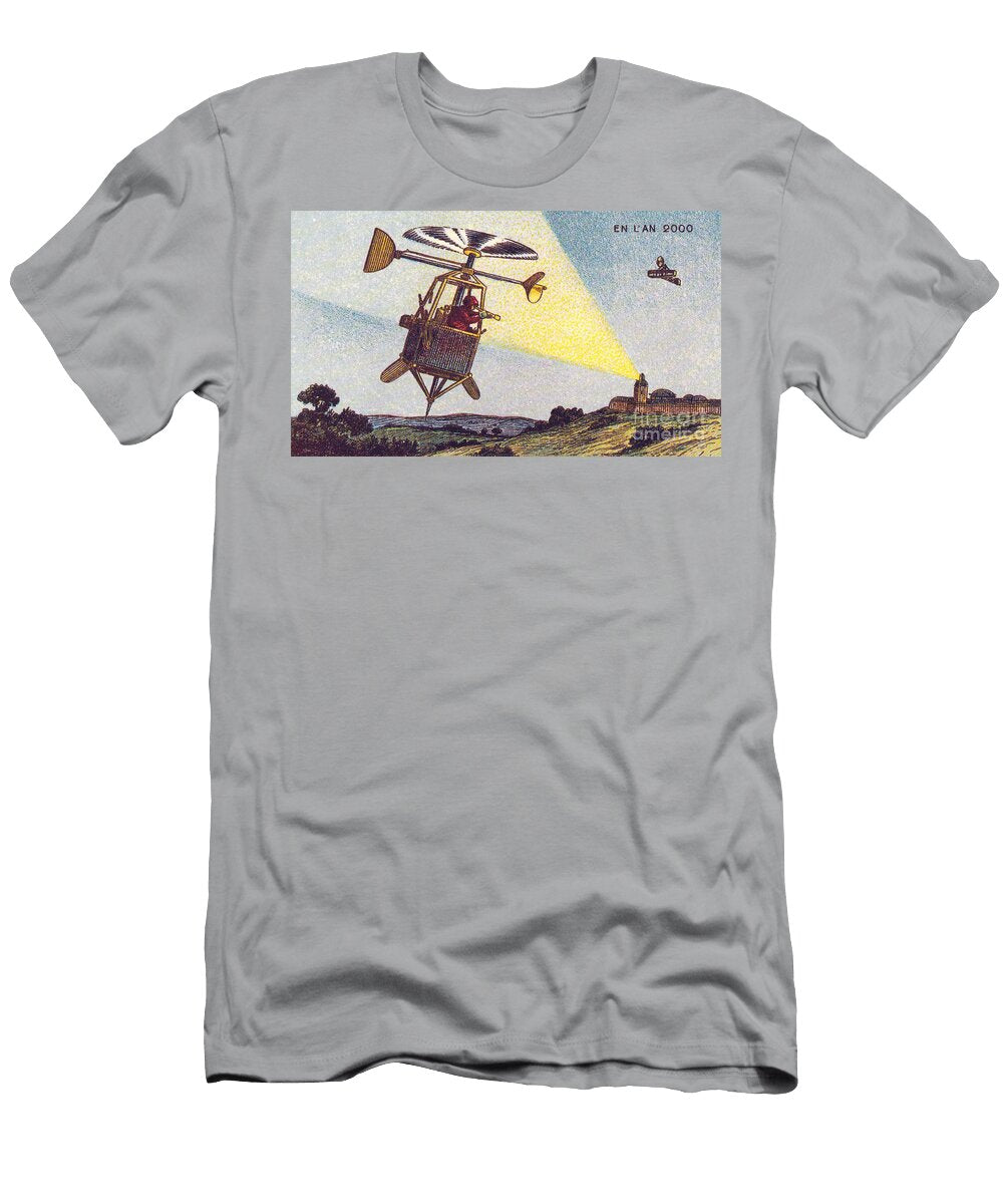 Flying Sentinel 1900s French Postcard Science Source T-Shirt