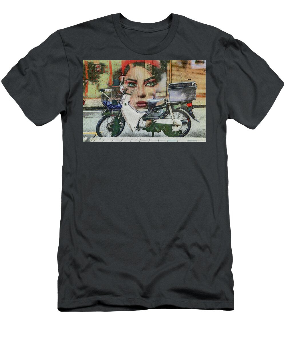Food Delivery Man Has Wishful Dream Dennis Baswell T-Shirt