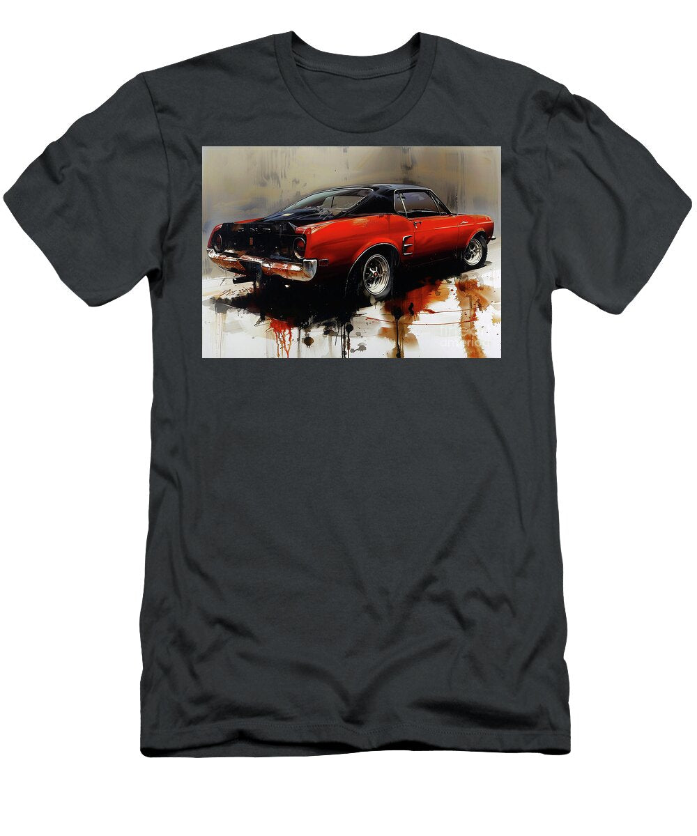 Ford Maverick Car Abstract Lowell Harann T-Shirt