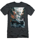 Ford Maverick Hybrid Ford Pickup Truck Driving Through a Chinese Cityscape Kari Goldfalse T-Shirt