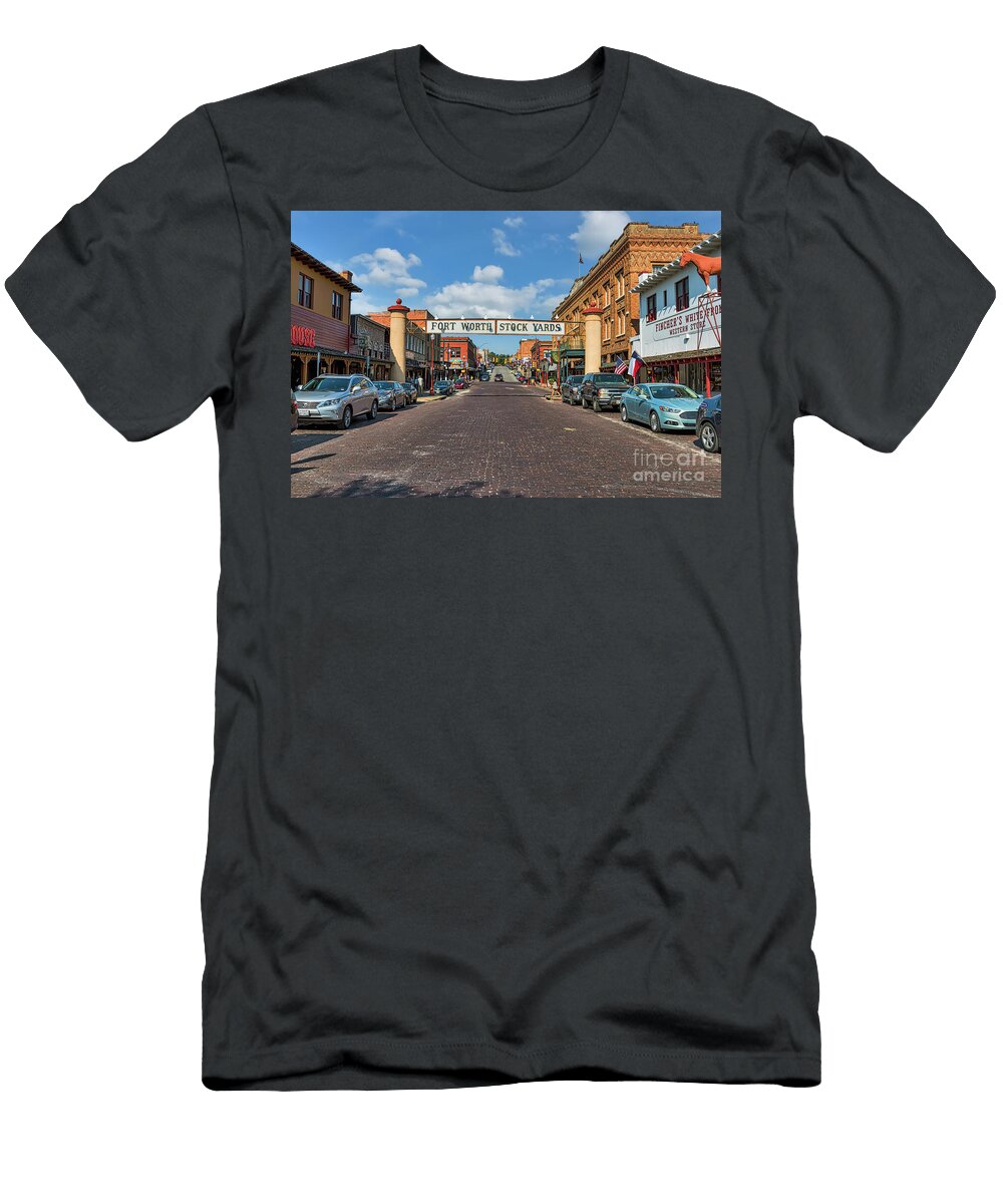 Fort Worth Stock Yards Bee Creek Photography Tod and Cynthia T-Shirt